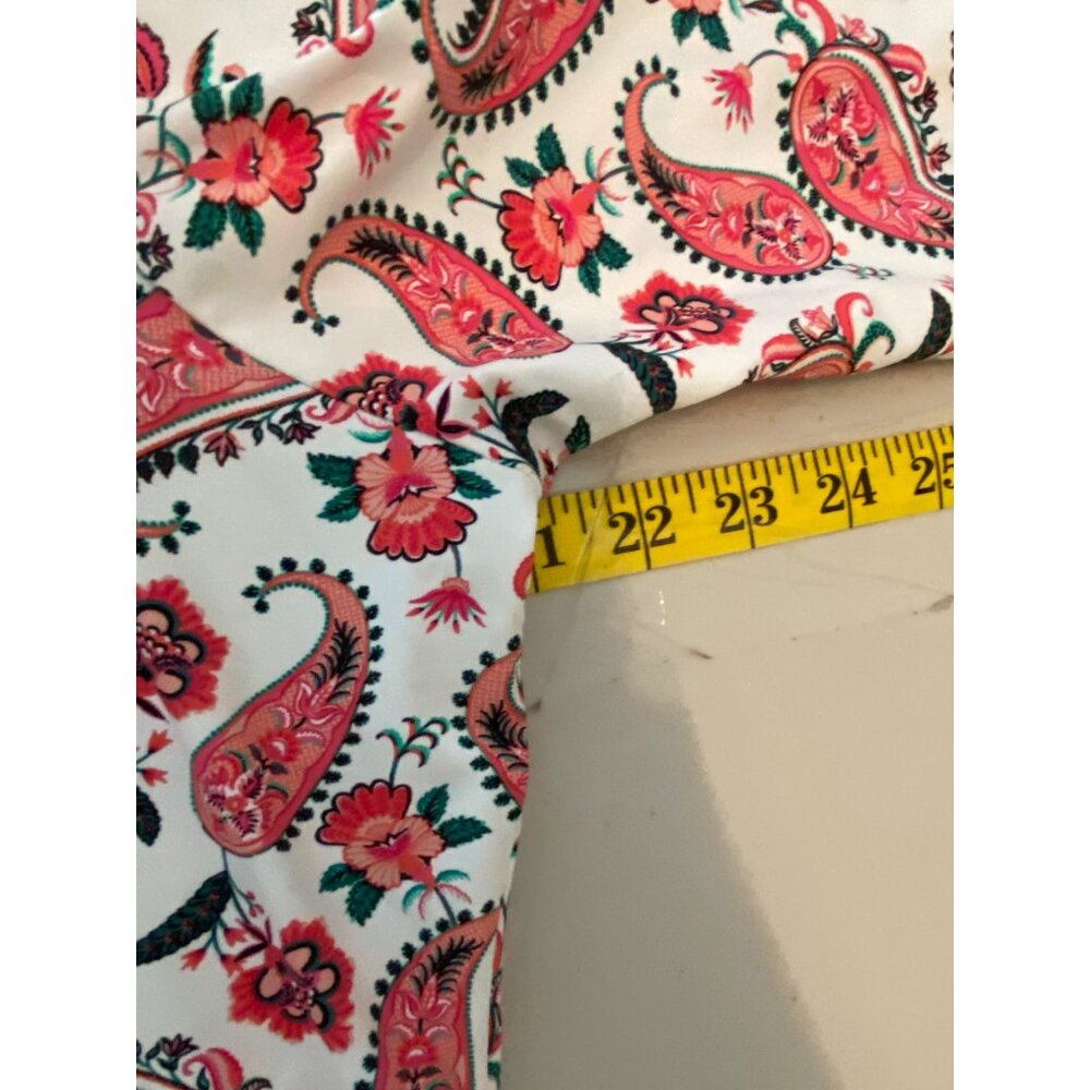 2 Lands End Long Sleeve Swim Tops Large14-16 Paisley Floral - Picture 6 of 8